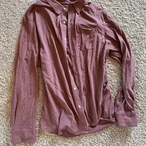 Bonobos Maroon Casual Button Down Shirt